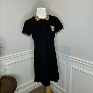 Burberry Black and White Polo Dress Knee-Length